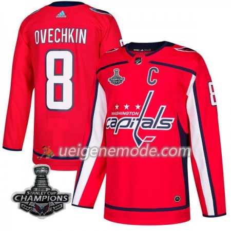 Herren Eishockey Washington Capitals Trikot Alex Ovechkin 8 2018 Stanley Cup Champions Adidas Rot Authentic